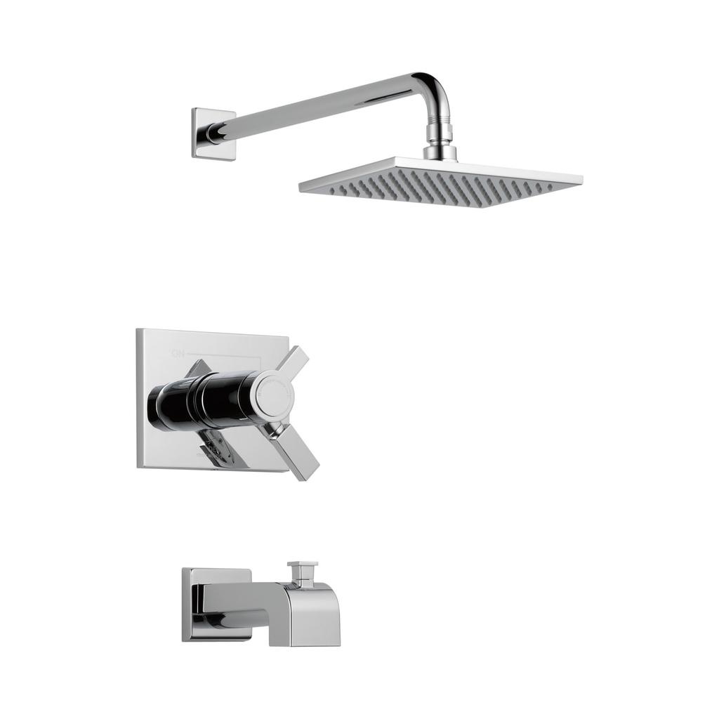 Delta T17T453 Vero TempAssure 17T Series Tub And Shower Trim Chrome