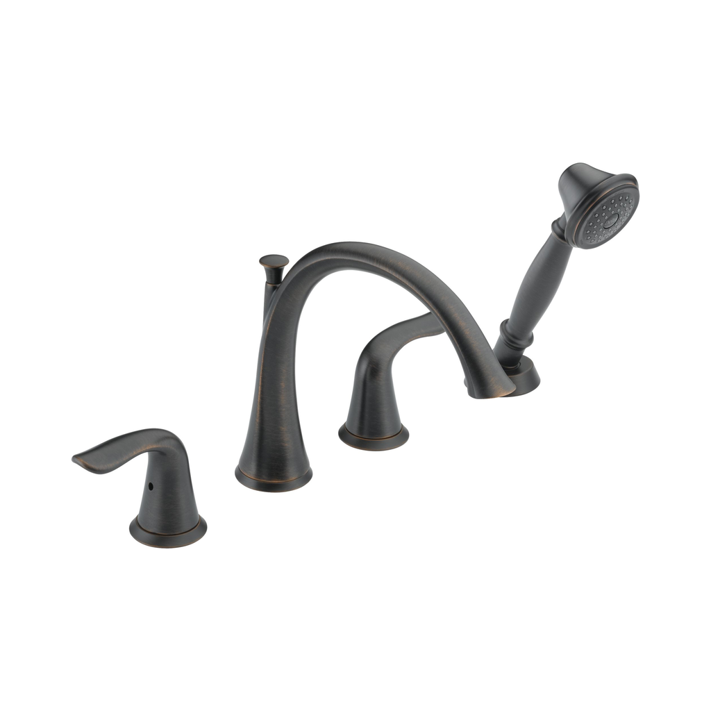 Delta T4738 Lahara Roman Tub With Handshower Trim Venetian Bronze