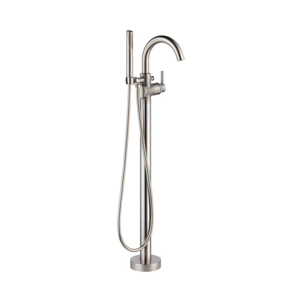 Delta T4759-LF Trinsic Contemporary Floor Mount Tub Filler Trim Stainless