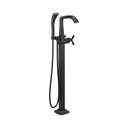 Delta T47766-FL Stryke Freestanding Tub Filler Trim Matte Black