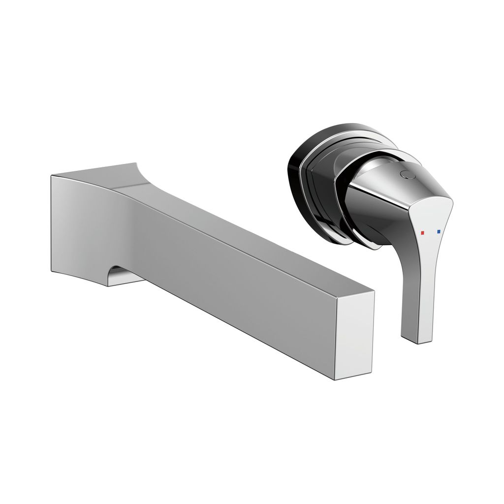 Delta T574LF Zura Single Handle Wall Mount Lavatory Faucet Trim Chrome