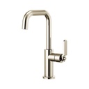 Brizo 61054LF Litze Square Spout Bar Faucet Polished Nickel