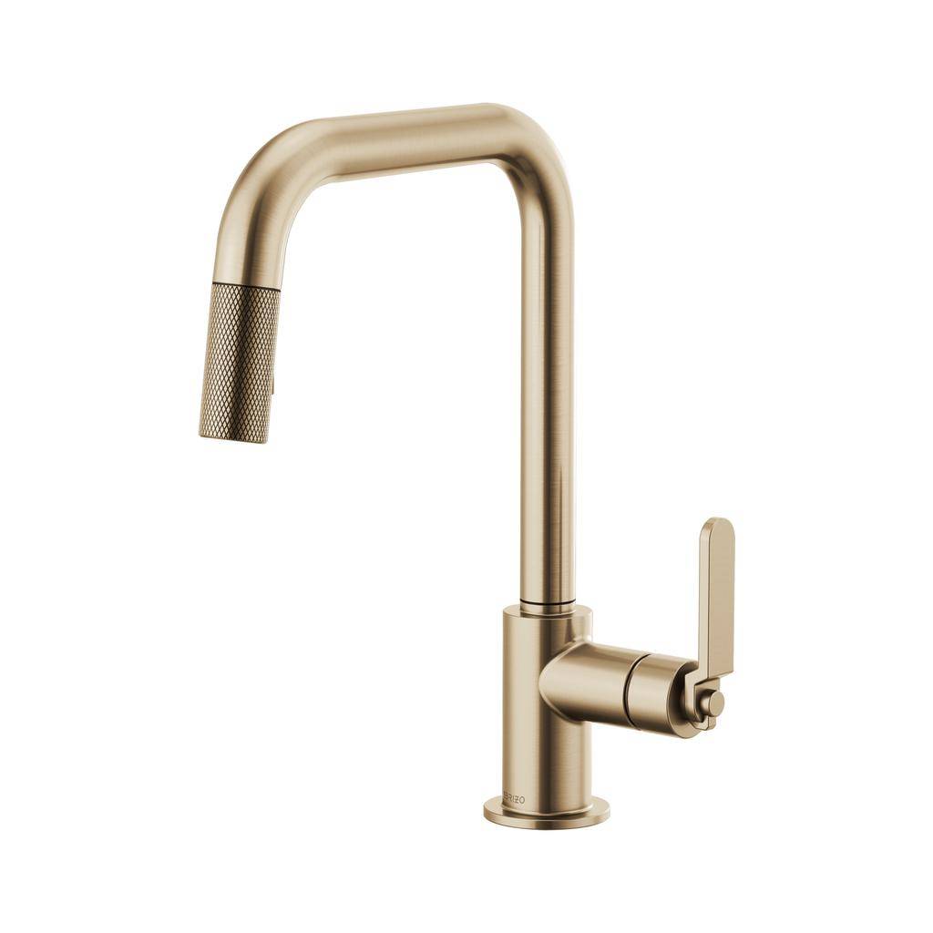 Brizo 63054LF Litze Pull Down Square Spout Faucet Luxe Gold