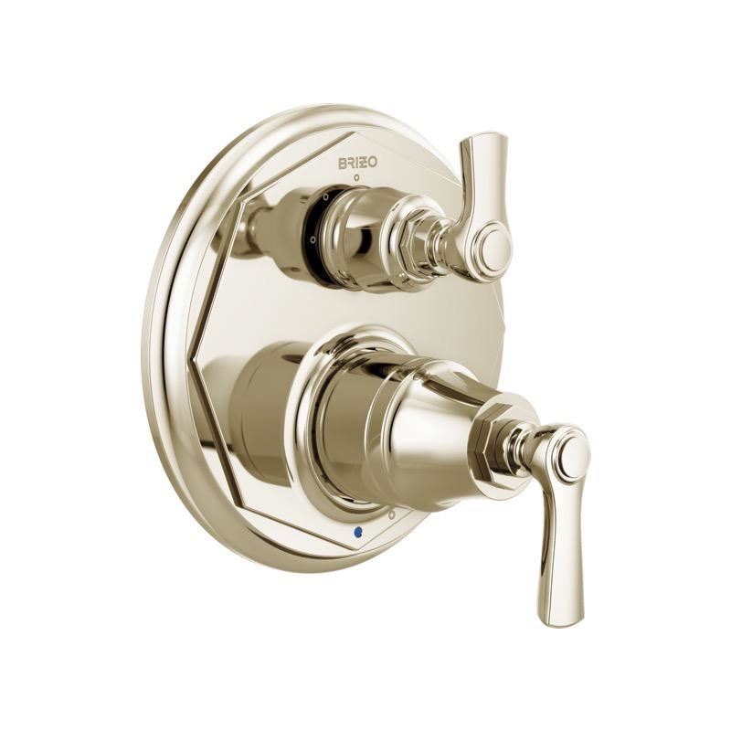 Brizo T75P560 Rook Pressure Balance Valve 3 Function Diverter Trim Polished Nickel