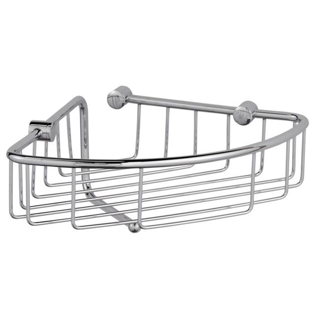 Laloo 3381BG Corner Wire Basket Brushed Gold