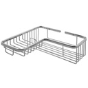 Laloo 3391PN Corner Soap And Bottle Wire Basket Polished Nickel