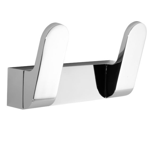 Laloo 7116-2BN Double Hook Brushed Nickel