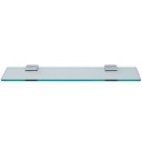 Laloo J1887MB Jazz Single Glass Shelf Matte Black