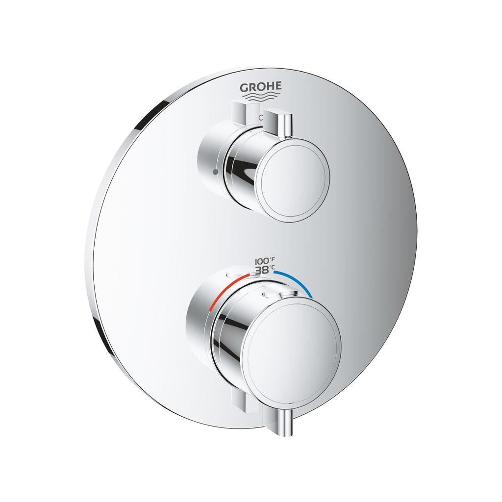 Grohe 24133000 Grohtherm Dual Function 2 Handle Thermostatic Trim Chrome