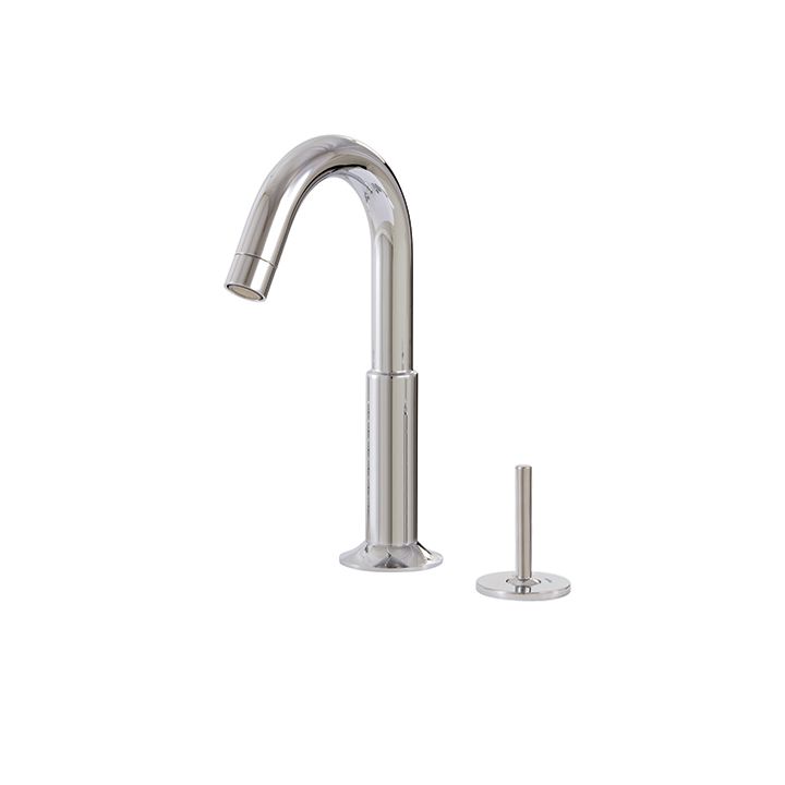 Aquabrass 27412 Geo 2 Piece Lavatory Faucet With Side Joystick Polished Chrome