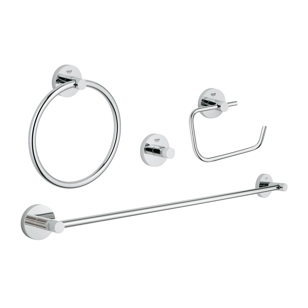 Grohe 40823001 Essentials Master Bathroom Accessories Set Chrome