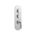 Aquabrass R3275 Geo Round Trim Set For Thermostatic Valves 12002 And 3002 Polished Chrome