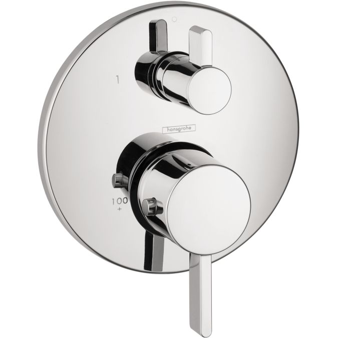 Hansgrohe 04231000 S Thermostat With Volume Control & Diverter Trim Chrome