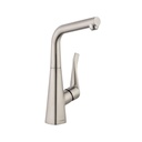 Hansgrohe 04509800 Metris Bar Kitchen Faucet Steel Optik