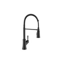 Hansgrohe 04792670 Joleena Single Handle Semi Pro Kitchen Faucet Matte Black