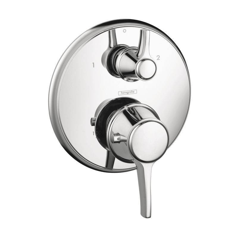 Hansgrohe 15752001 Metris C Thermostatic Trim with Volume Control Chrome