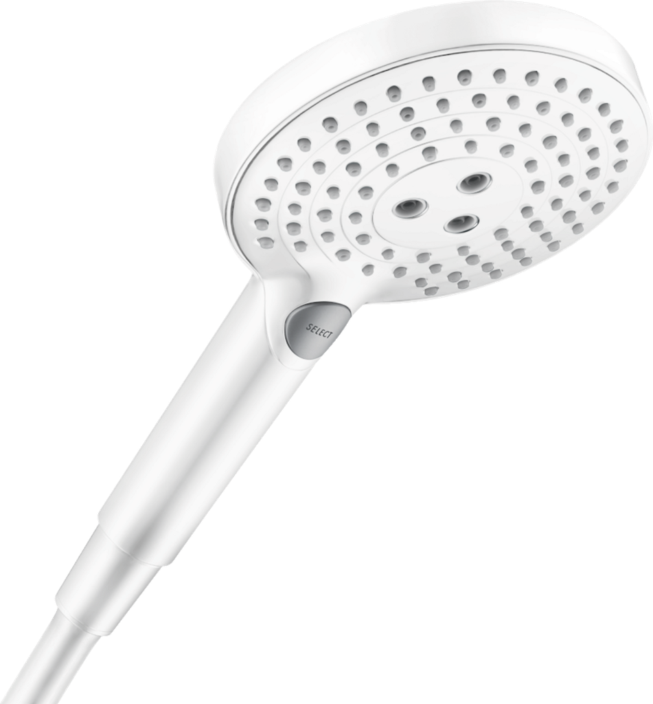 Hansgrohe 26036701 Raindance Select S 120 3 Jet Powder Rain Handshower, 1.8 Gpm