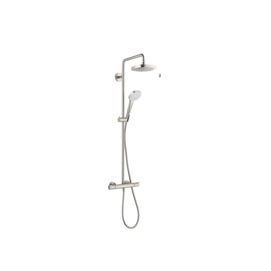 Hansgrohe 27257821 Croma Select E 180 Multi Jet Showerpipe Brushed Nickel