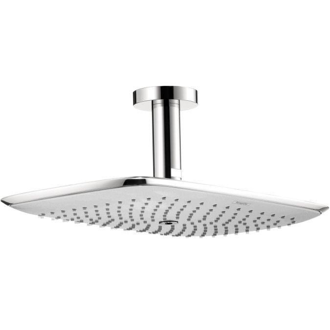 << Hansgrohe 27390001 PuraVida 400 Air Showerhead With Ceiling Mount Chrome