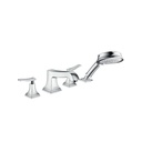 Hansgrohe 31441001 Metropol Classic 4 Hole Roman Tub Set Trim Lever Handles Chrome