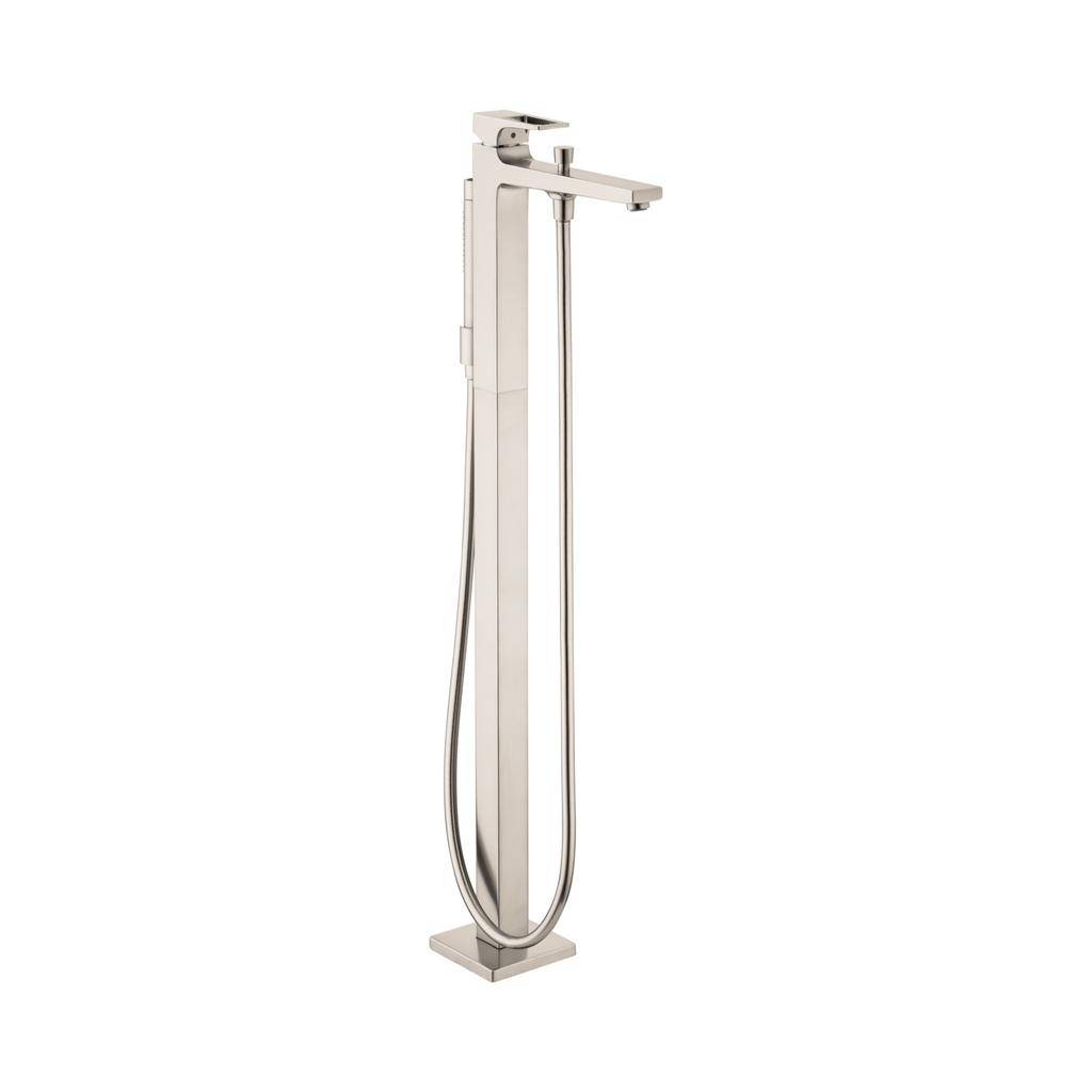 Hansgrohe 74532821 Metropol Freestanding Tub Filler Trim with Loop-Handle Brushed Nickel