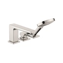 Hansgrohe 74554821 Metropol 3 Handle Roman Tub Set Trim Brushed Nickel