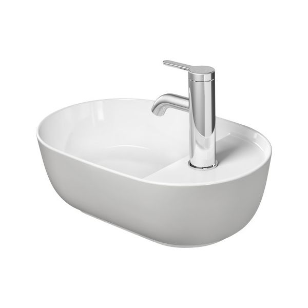 Duravit 038142 Luv Single Hole Washbowl Grey Satin WonderGliss