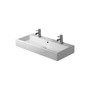 Duravit 045410 Vero Washbasin Ground Two Faucet Holes White