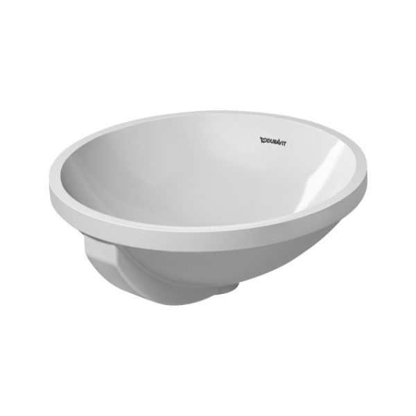 Duravit 046840 Architec Vanity Basin Without Faucet Hole White