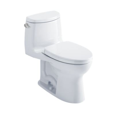 TOTO CST604CEFGAT40#01 1PC Ultramax II Washlet+ 1.28GPF Autoflush Compatible Cotton w/o Seat