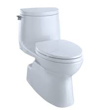 TOTO CST614CEFGAT40#01 1Pc Carlyle II Washlet+ 1.28Gp F Autoflush Comp. Cotton w/o Seat