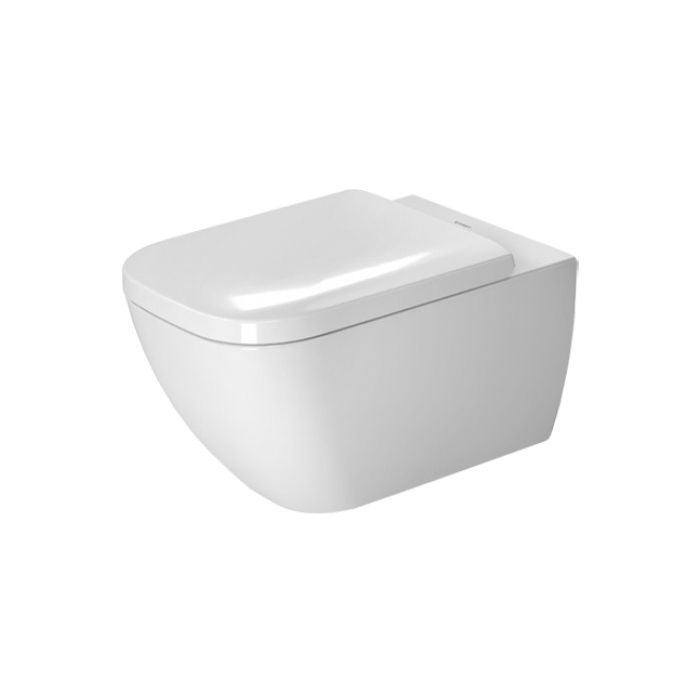 Duravit 2222090092 Happy D.2 Toilet Wall Mounted Rimless White High Gloss