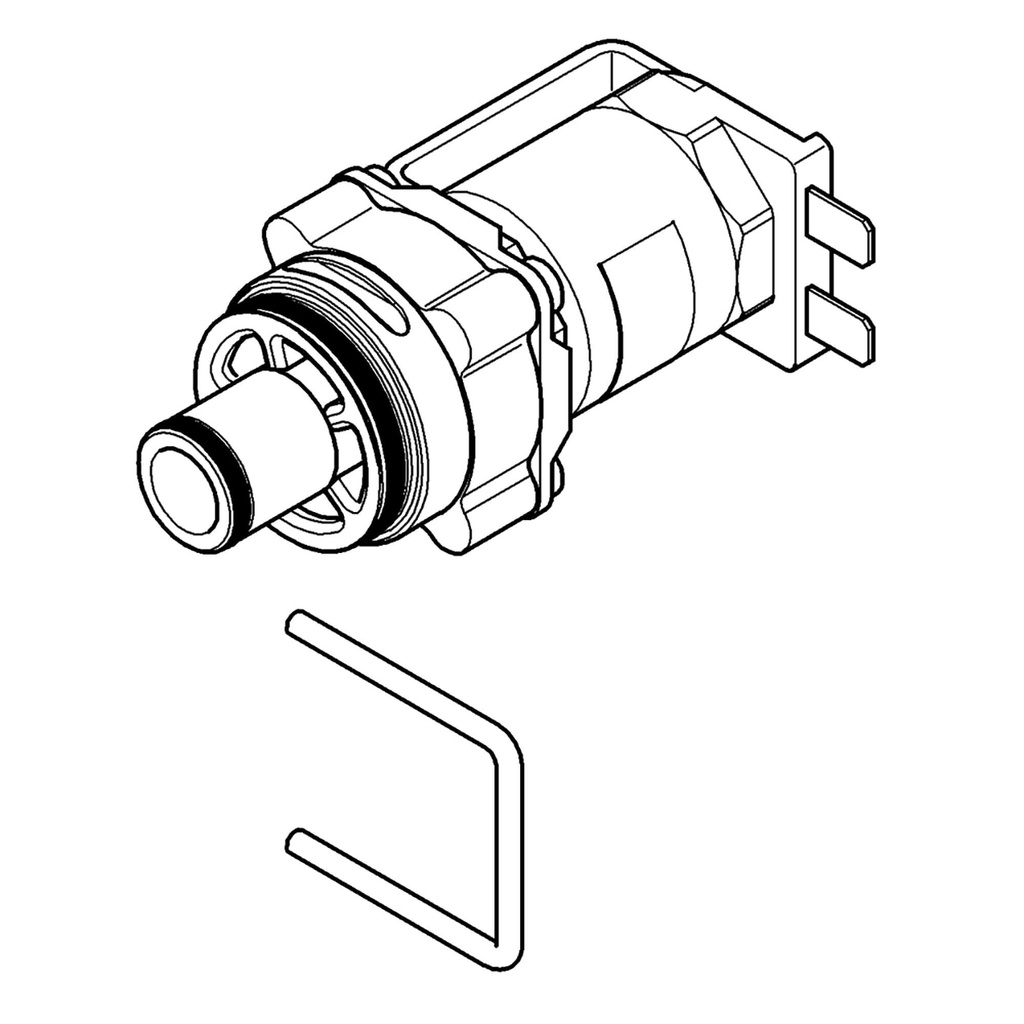 Grohe 42340000 Solenoid Valve Grohe Chrome