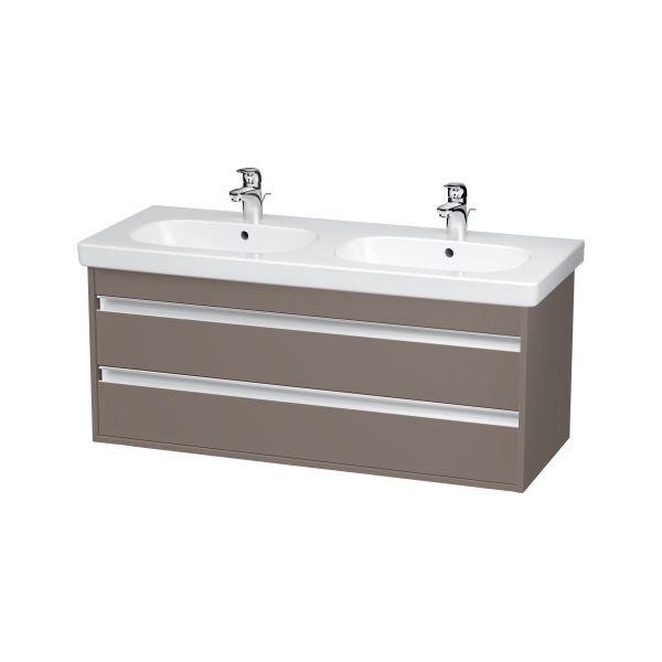 Duravit KT6649 Ketho Wall Mounted Vanity Basalt Matt