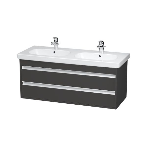 Duravit KT6649 Ketho Wall Mounted Vanity Graphite Matt