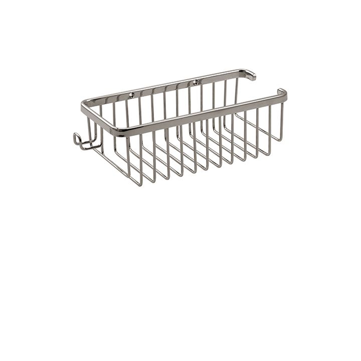 Aquabrass 2054 Baskets Rectangular Basket With Razor Handle Polished Chrome