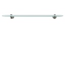 Aquabrass 1510 Serie 1500 Wallmount Glass Shelf Brushed Nickel