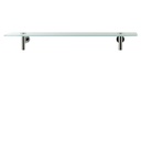 Aquabrass 4510 Serie 4500 Wallmount Glass Shelf Brushed Nickel