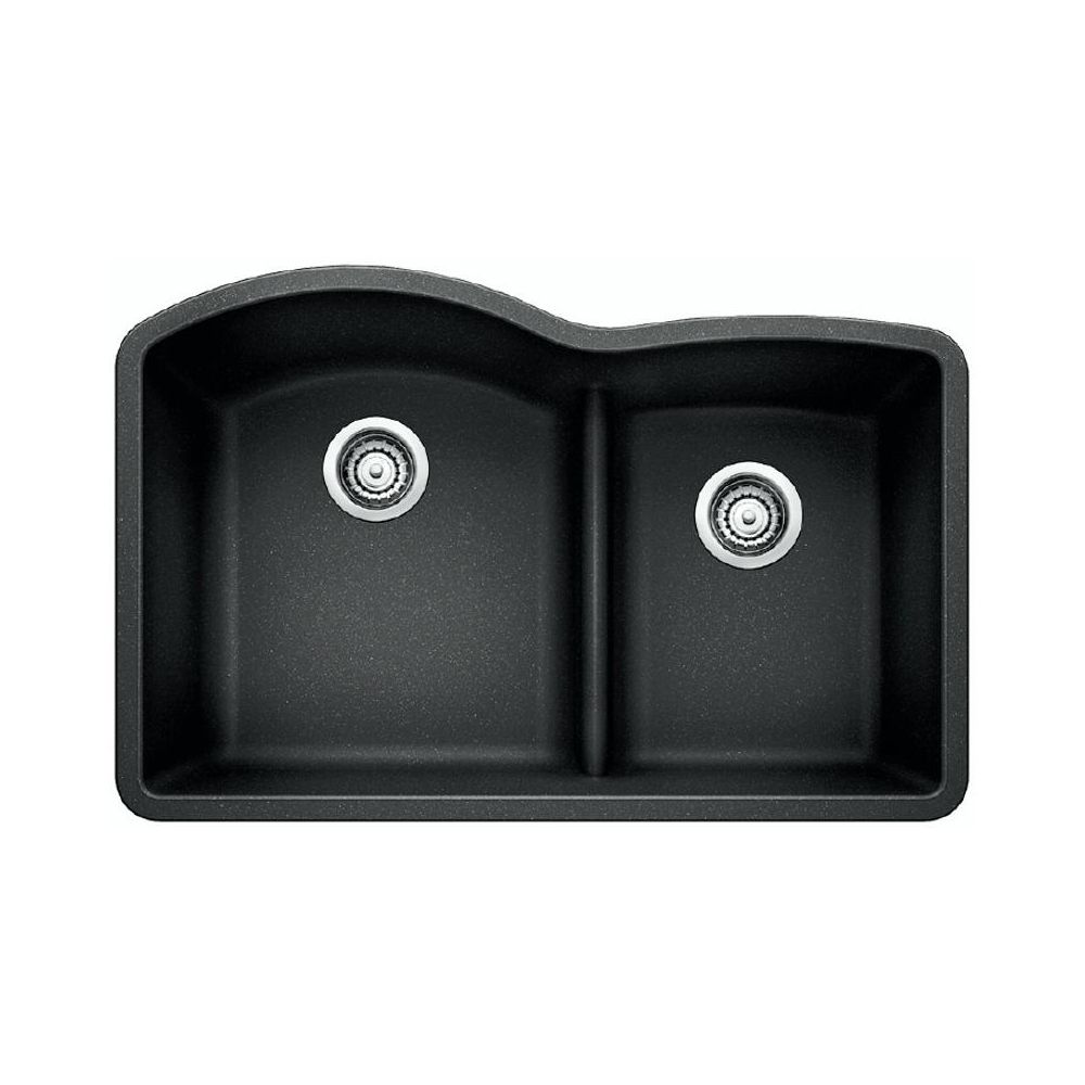 Blanco 401572 Diamond U 1.75 Low Divide Double Undermount Kitchen Sink