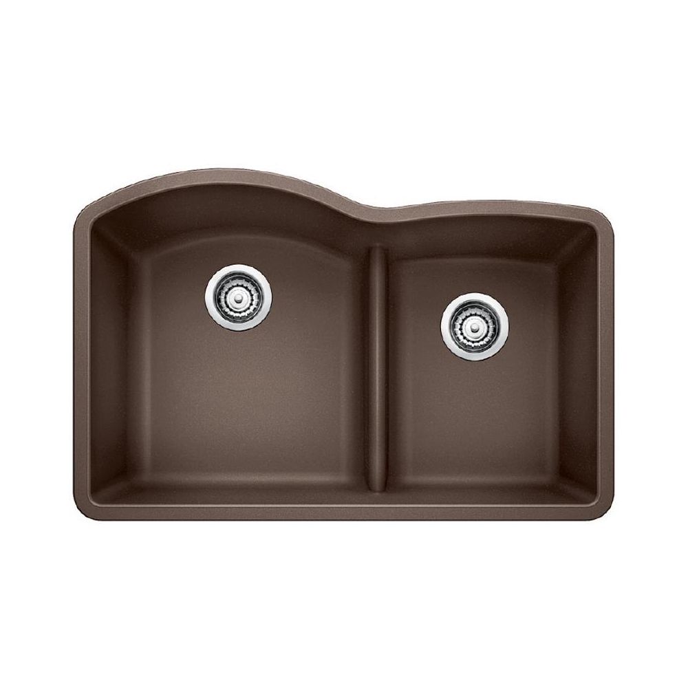 Blanco 401573 Diamond U 1.75 Low Divide Double Undermount Kitchen Sink