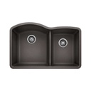 Blanco 401574 Diamond U 1.75 Low Divide Double Undermount Kitchen Sink