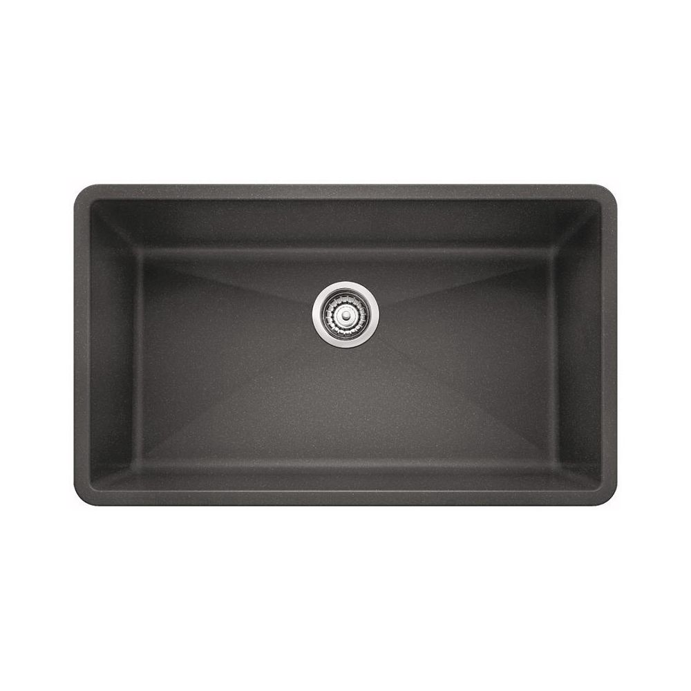 Blanco 401683 Precis U Super Single Undermount Kitchen Sink Metallic Gray