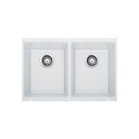 Blanco 401705 Precis U 2 Double Undermount Kitchen Sink White