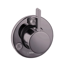 [HAN-04232340] Hansgrohe 04232340 Ecostat Diverter Trim S Trio Quattro Brushed Black Chrome