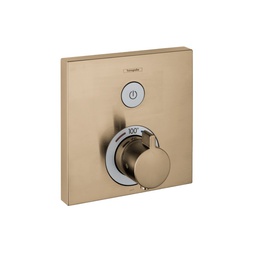 [HAN-15762141] Hansgrohe 15762141 Showerselect Thermostatic Trim Square Brushed Bronze