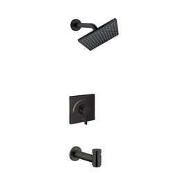 [HAN-04961670] Hansgrohe 04961670 Vernis Shape Pressure Balance Tub Shower Set Matte Black