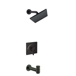 [HAN-04963670] Hansgrohe 04963670 Vernis Shape Pressure Balance Tub Shower Set Matte Black