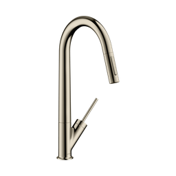 [HAN-10821831] Hansgrohe 10821831 Axor Starck HighArc 2-Spray Pull Down Kitchen Faucet Polished Nickel