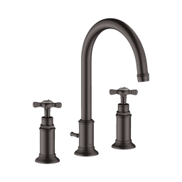 [HAN-16513341] Hansgrohe 16513341 Axor Montreux Widespread Faucet 180 Brushed Black Chrome