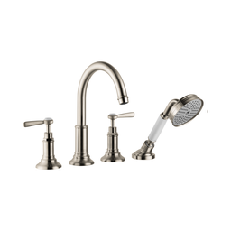 [HAN-16555821] Hansgrohe 16555821 Axor Montreux 4-Hole Roman Tub Set Trim Brushed Nickel